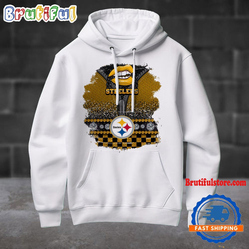 NFL Pittsburgh Steelers Special Torn Effect Football Hoodie Shirt