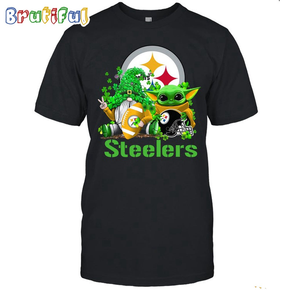 NFL Pittsburgh Steelers St Patrick’s Day T-Shirt Special Gomes Baby Yoda St Patricks Day Shirt