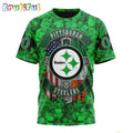 NFL Pittsburgh Steelers T-Shirt Special Design 3D T-Shirt St Patrick Day