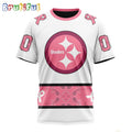 NFL Pittsburgh Steelers T-Shirt Special Pink Design Fight Breast Cancer