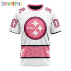 NFL Pittsburgh Steelers T-Shirt Special Pink Design Fight Breast Cancer