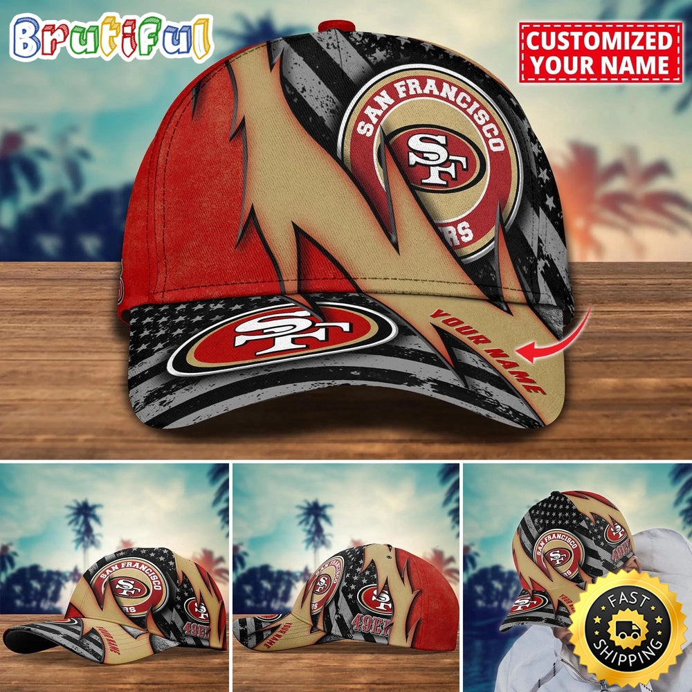 NFL San Francisco 49ers Baseball Cap Custom Football Hat For Fans