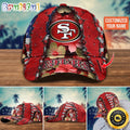 NFL San Francisco 49ers Baseball Cap Custom Name Football Cap For Fans