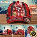 NFL San Francisco 49ers Baseball Cap Flag Flower Trending Custom Cap