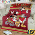 NFL San Francisco 49ers Blanket Mickey Mouse Blanket