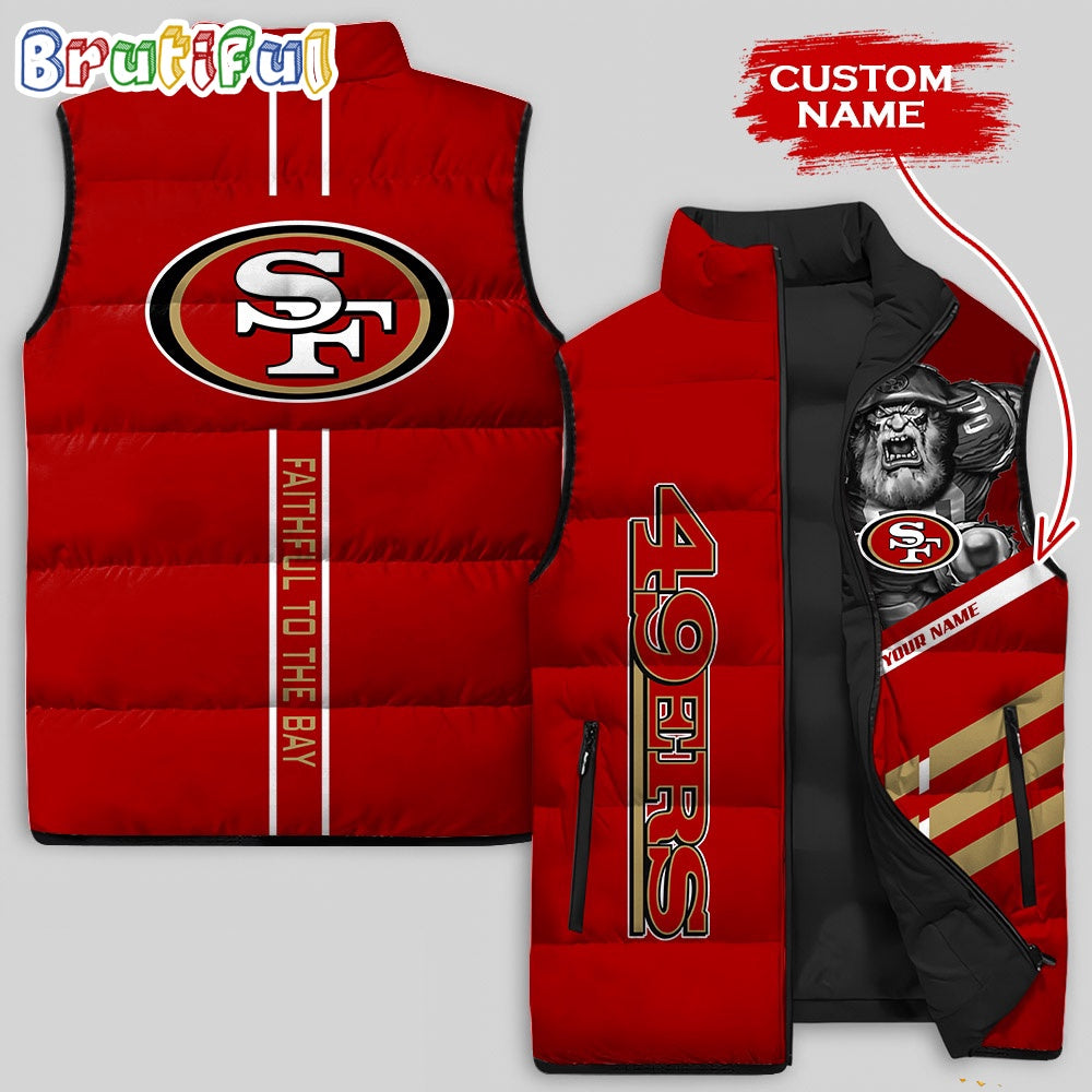 NFL San Francisco 49ers Damn Right Sleeveless Down Jacket