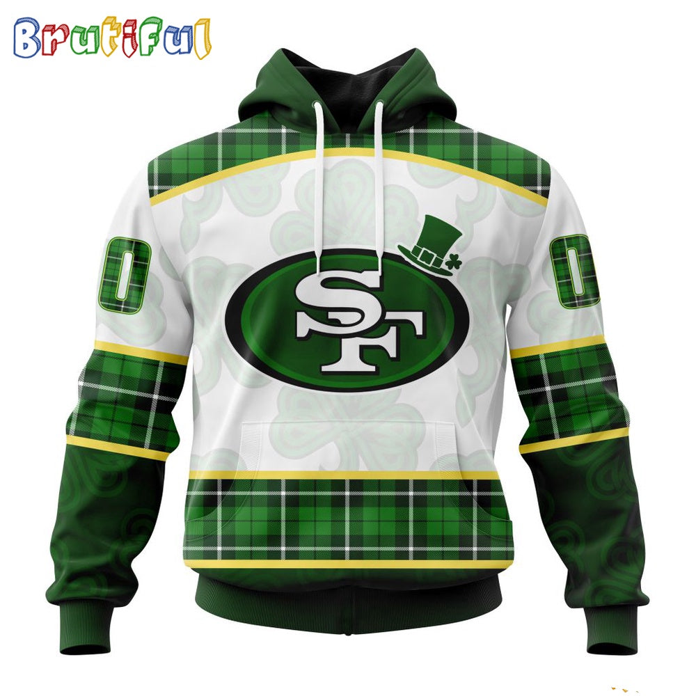 NFL San Francisco 49ers Hoodie Special Design 3D Hoodie St Patrick Day