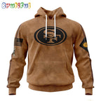 NFL San Francisco 49ers Hoodie Special Salute To Service For Veterans Day Full Printed Hoodie