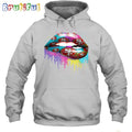 NFL San Francisco 49ers Lips Hoodie Unisex Football T-Shirt Hoodie