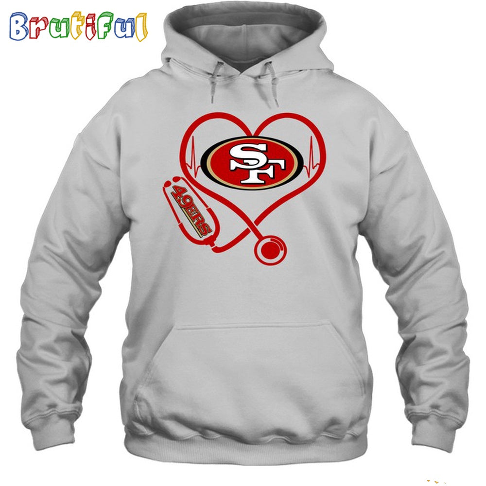 NFL San Francisco 49ers Nurse Love Hoodie Unisex Football T-Shirt Hoodie