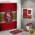 NFL San Francisco 49ers Shower Curtain Chic Shower Drapes