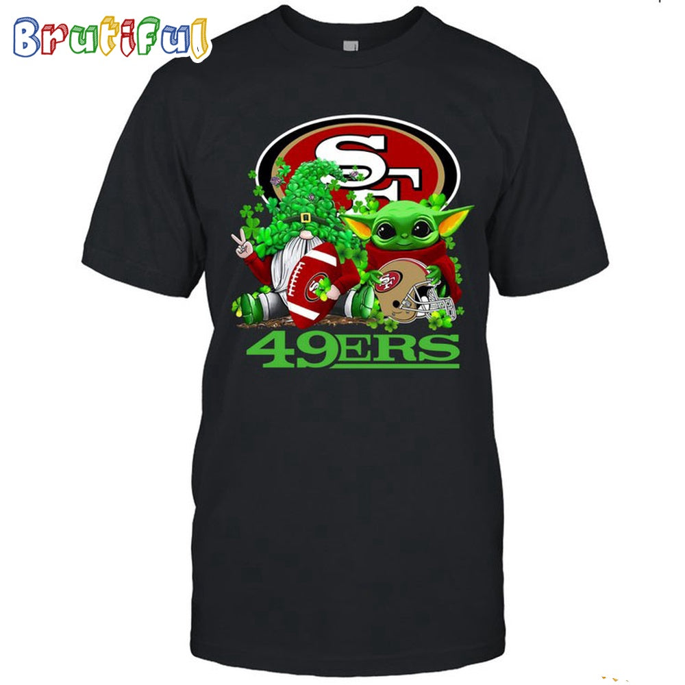 NFL San Francisco 49ers St Patrick’s Day T-Shirt Special Gomes Baby Yoda St Patricks Day Shirt