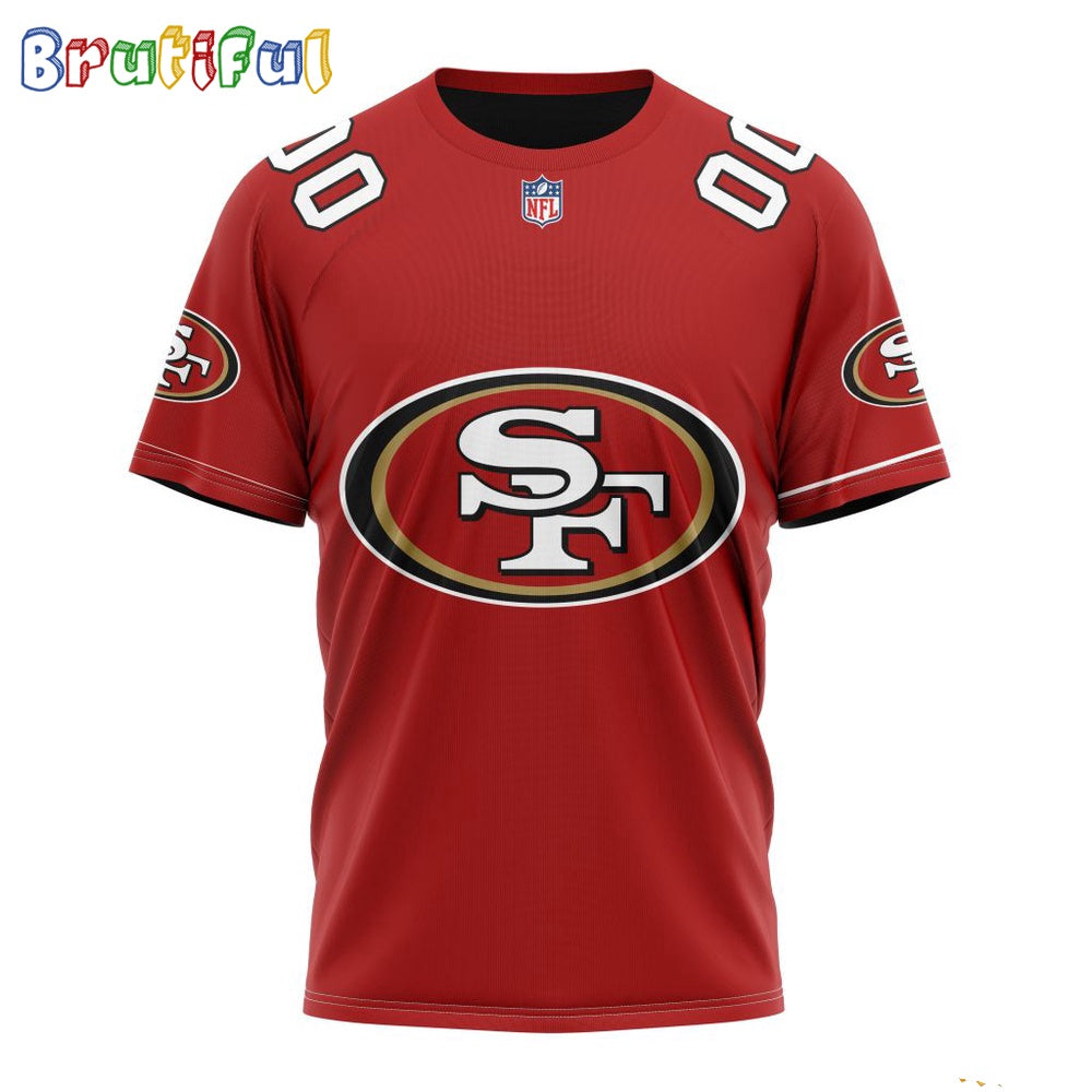 NFL San Francisco 49ers T-Shirt 2024 Personalized Name And Number Unisex T-Shirt