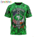 NFL San Francisco 49ers T-Shirt Special Design 3D T-Shirt St Patrick Day