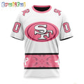 NFL San Francisco 49ers T-Shirt Special Pink Design Fight Breast Cancer