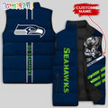 NFL Seattle Seahawks Damn Right Sleeveless Down Jacket