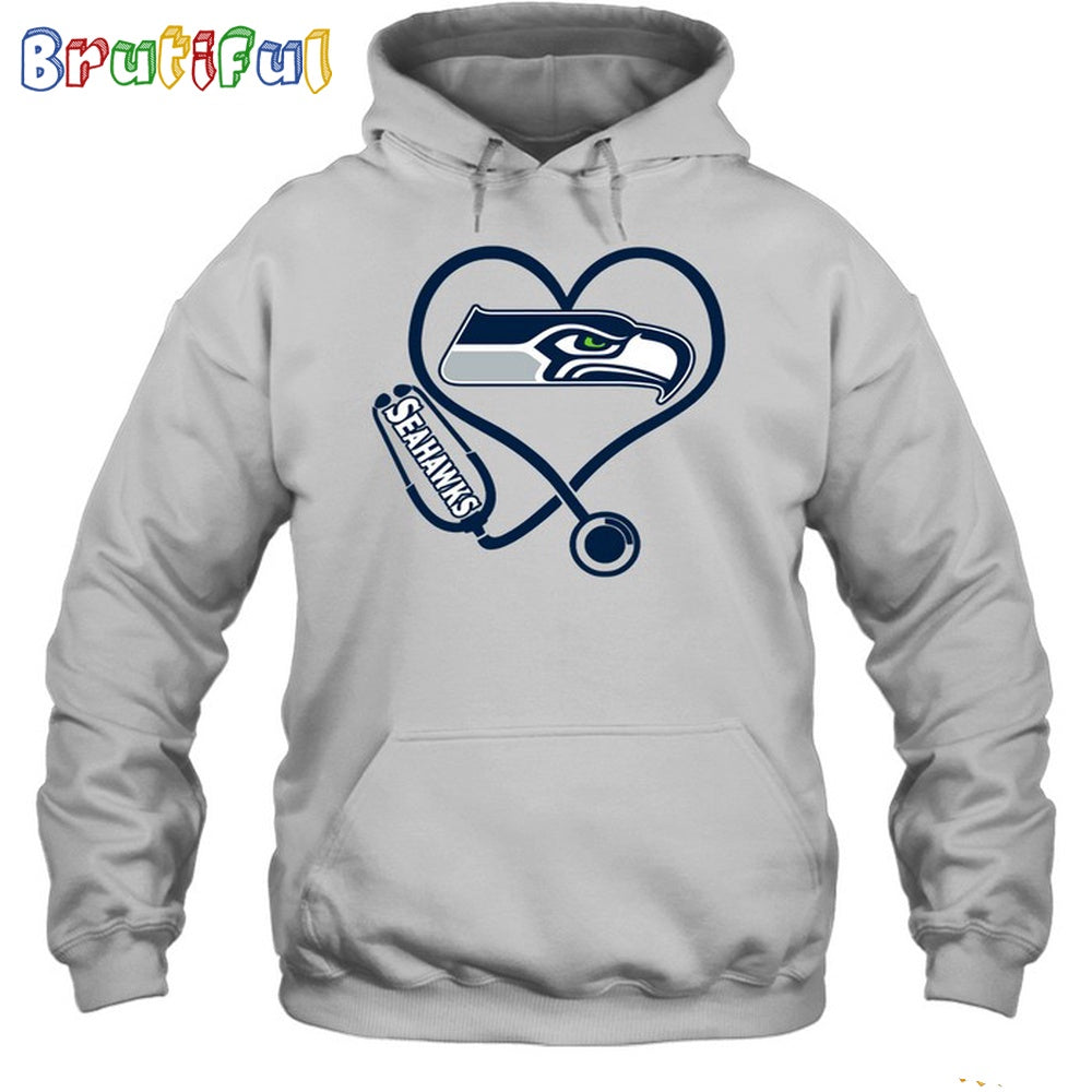 NFL Seattle Seahawks Nurse Love Hoodie Unisex Football T-Shirt Hoodie