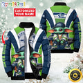 NFL Seattle Seahawks Puffer Jacket Baby Yoda Custom Jacket