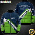 NFL Seattle Seahawks Puffer Jacket Customized Sport Down Jacket