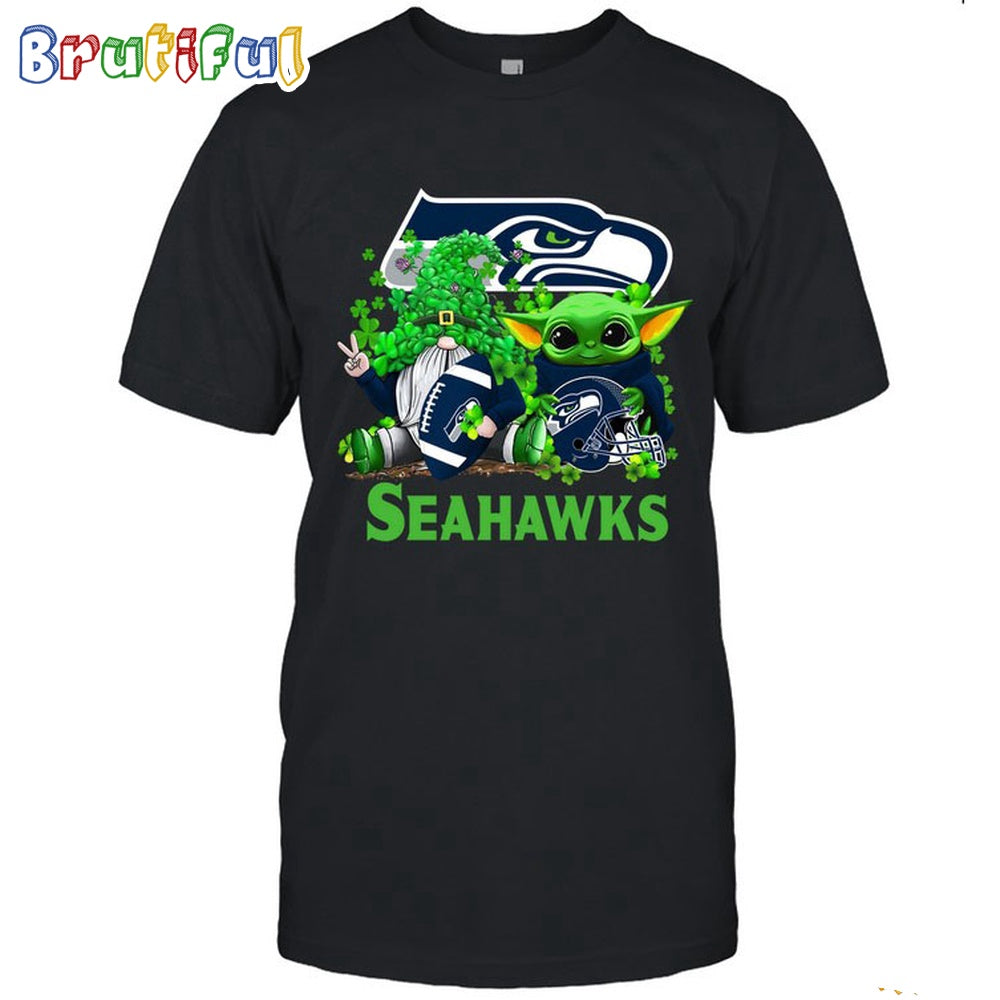 NFL Seattle Seahawks St Patrick’s Day T-Shirt Special Gomes Baby Yoda St Patricks Day Shirt