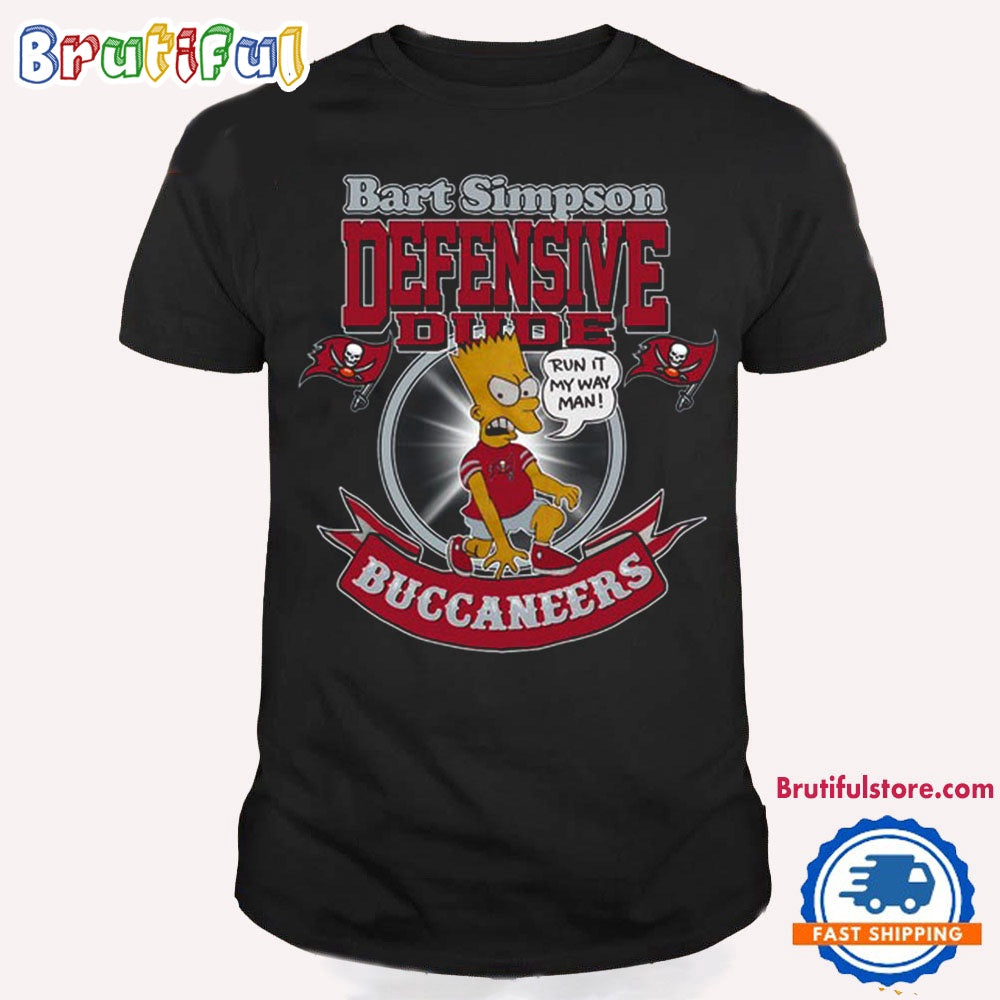NFL Tampa Bay Buccaneers Bart Simpson Defensive Dude T Shirt