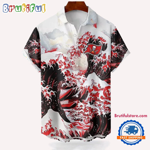 NFL Tampa Bay Buccaneers Football Special Great Wave Hawaiian Shirt