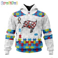 NFL Tampa Bay Buccaneers Hoodie Special Autism Awareness Design 3D Hoodie
