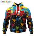 NFL Tampa Bay Buccaneers Hoodie Special Autism Awareness Design Football Hoodie