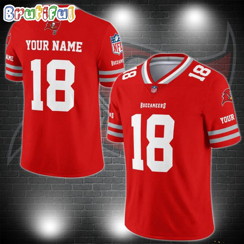 NFL Tampa Bay Buccaneers Logo Team Custom Football Jersey, Football Jersey Shirt