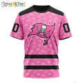 NFL Tampa Bay Buccaneers T-Shirt Special Pink T-Shirt Design Fight Breast Cancer
