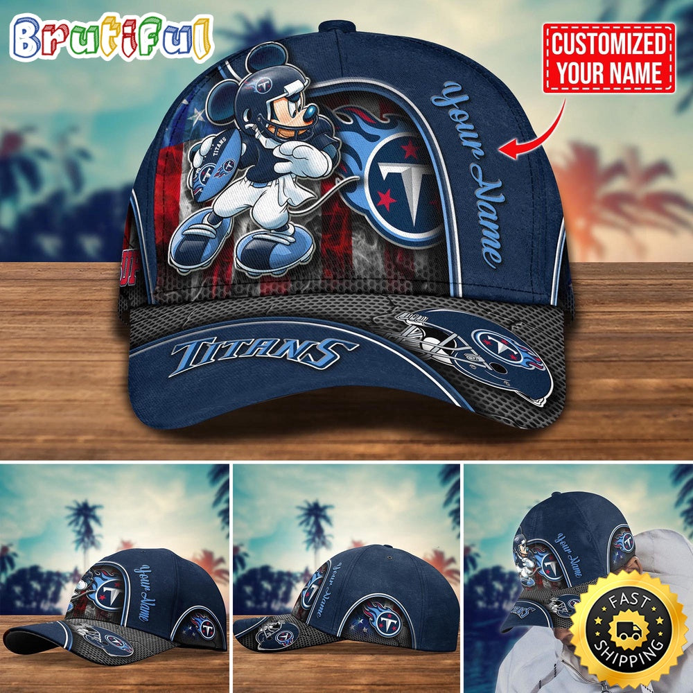 NFL Tennessee Titans Baseball Cap Mickey Cap Trending Custom Cap