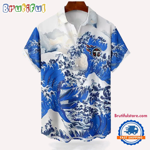 NFL Tennessee Titans Football Special Great Wave Hawaiian Shirt