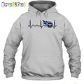 NFL Tennessee Titans Heartbeat Hoodie Unisex Football T-Shirt Hoodie