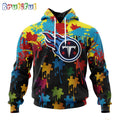 NFL Tennessee Titans Hoodie Special Autism Awareness Design Football Hoodie