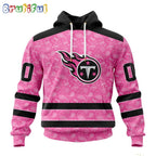 NFL Tennessee Titans Hoodie Special Pink Hoodie Design Fight Breast Cancer
