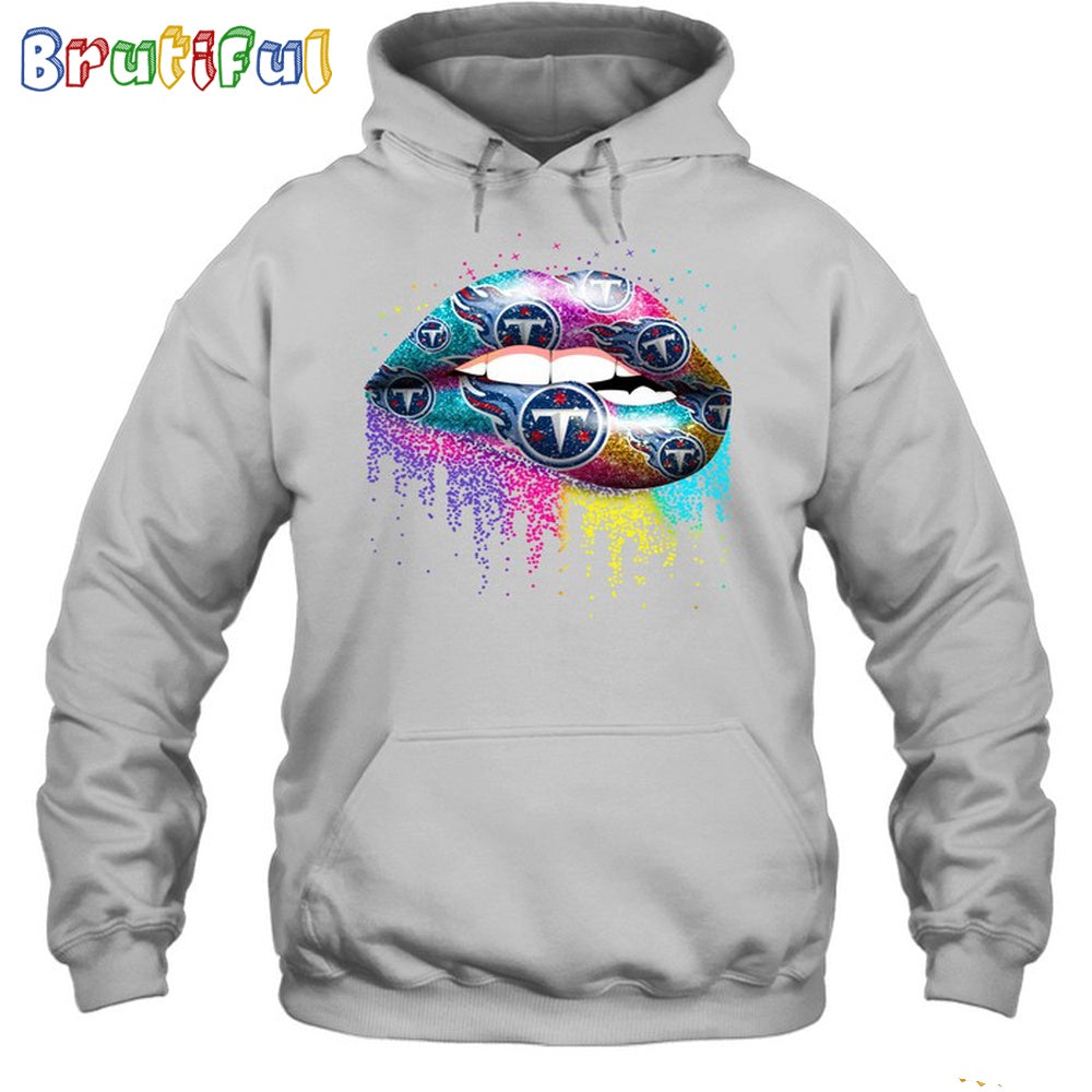 NFL Tennessee Titans Lips Hoodie Unisex Football T-Shirt Hoodie