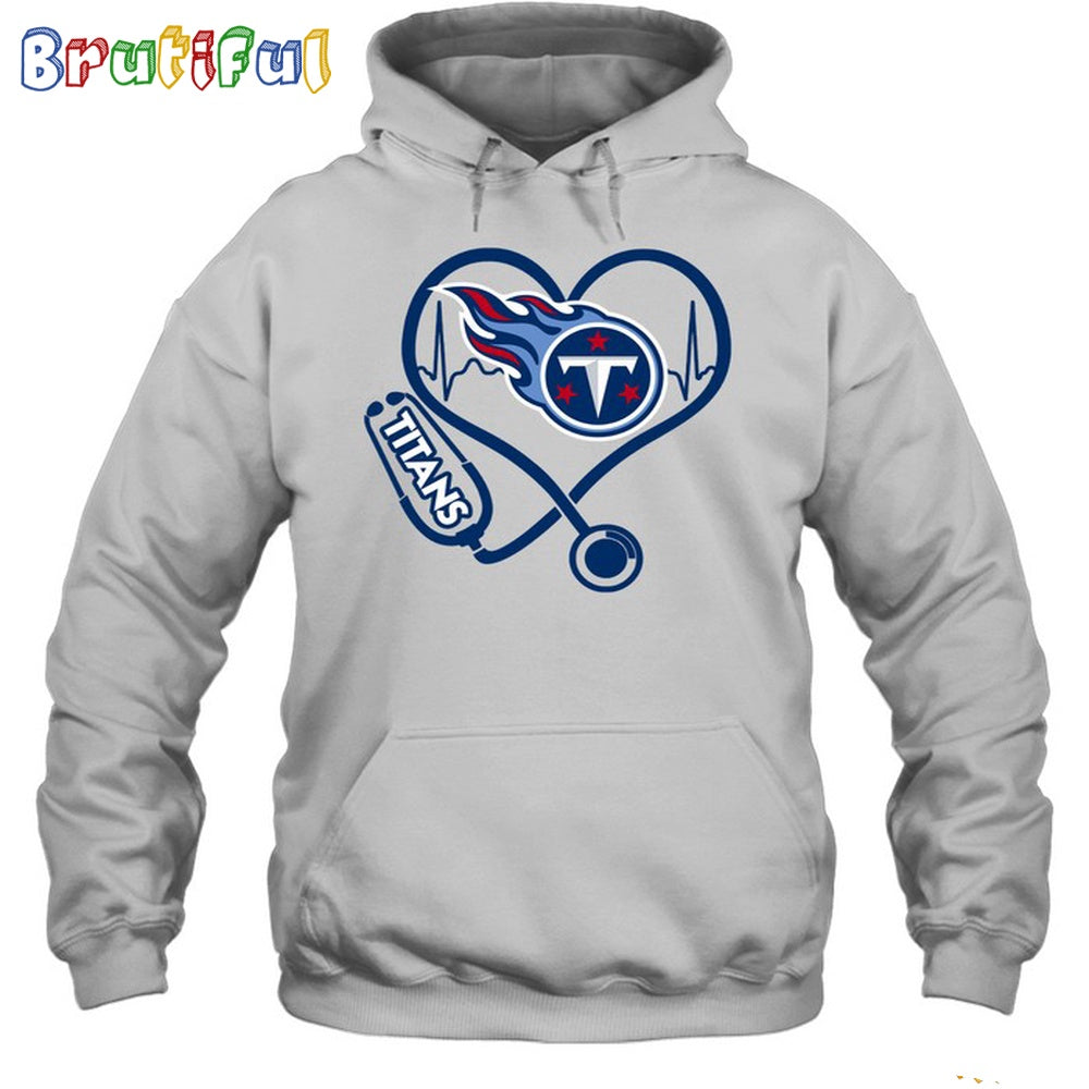 NFL Tennessee Titans Nurse Love Hoodie Unisex Football T-Shirt Hoodie
