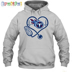 NFL Tennessee Titans Nurse Love Hoodie Unisex Football T-Shirt Hoodie