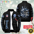 NFL Tennessee Titans Puffer Jacket City Logo Print Jacket For Fans