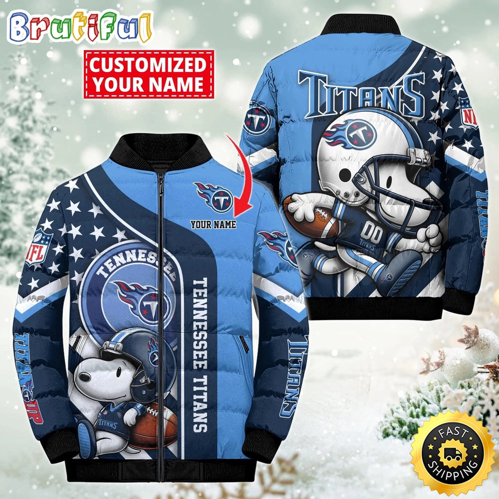NFL Tennessee Titans Puffer Jacket Snooby Customized Jacket