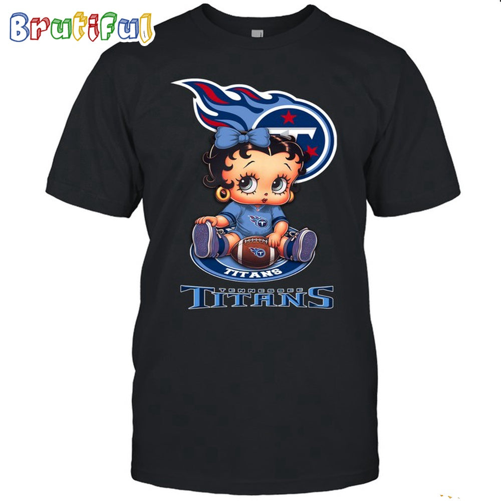 NFL Tennessee Titans T-Shirt Betty Boop Football Tshirt