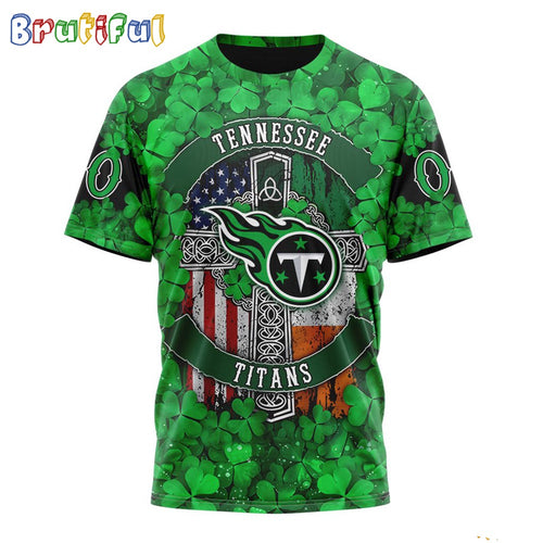 NFL Tennessee Titans T-Shirt Special Design 3D T-Shirt St Patrick Day