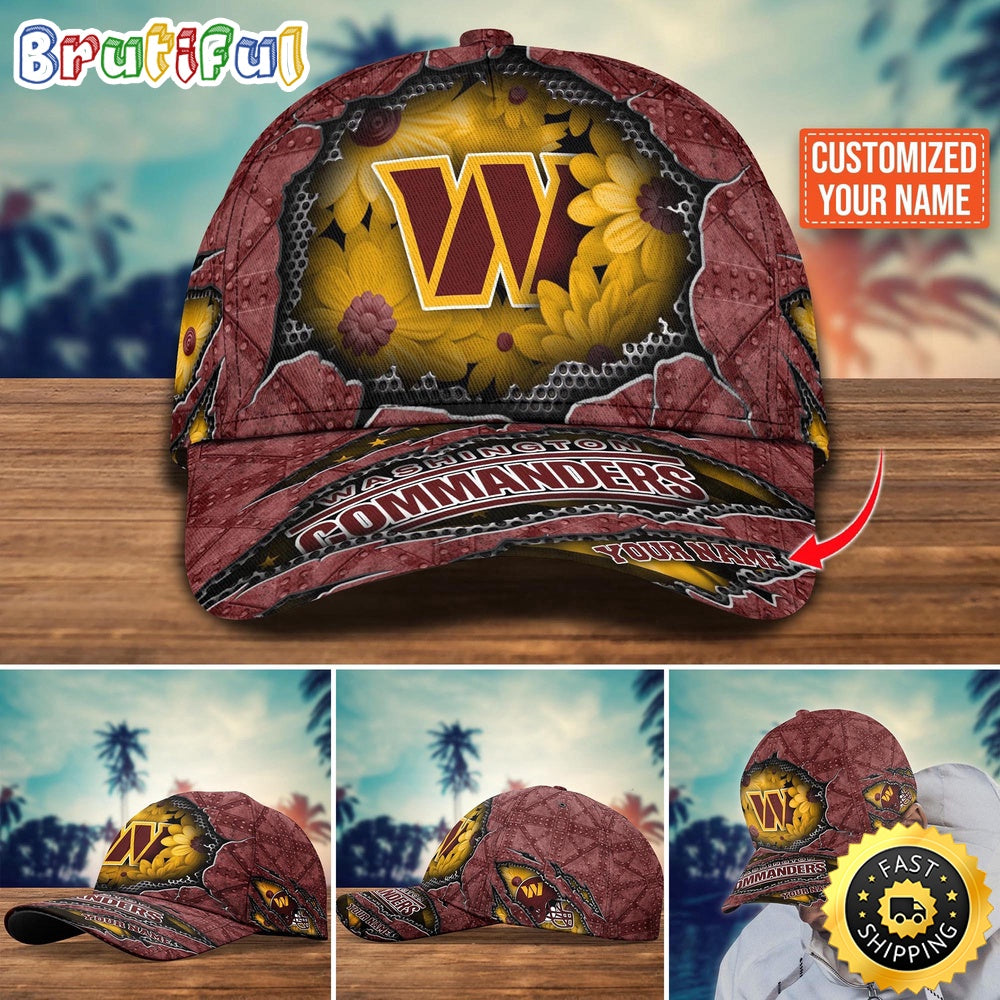 NFL Washington Commanders Baseball Cap Custom Cap Trending For Fans