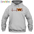 NFL Washington Commanders Heartbeat Hoodie Unisex Football T-Shirt Hoodie