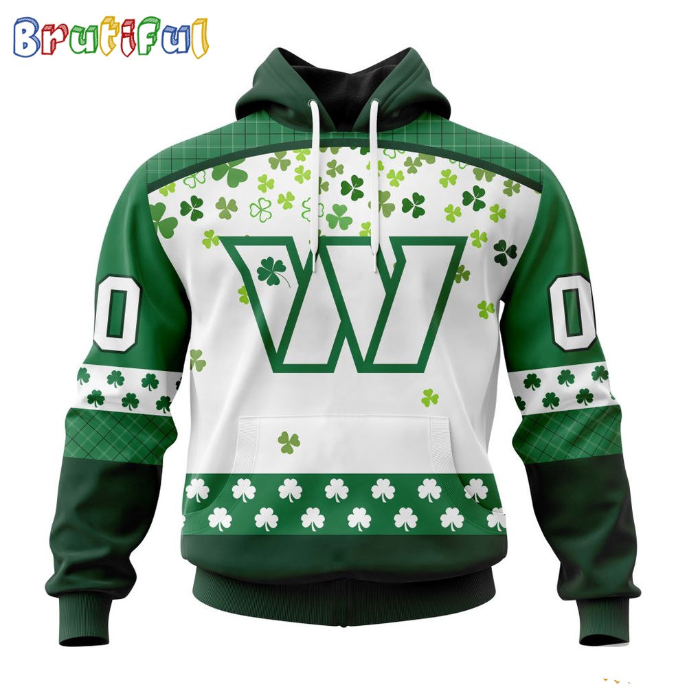 NFL Washington Commanders Hoodie Special Design For St Patrick Day