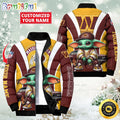 NFL Washington Commanders Puffer Jacket Baby Yoda Custom Jacket