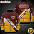 NFL Washington Commanders Puffer Jacket Customized Sport Down Jacket