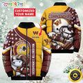 NFL Washington Commanders Puffer Jacket Snooby Customized Jacket