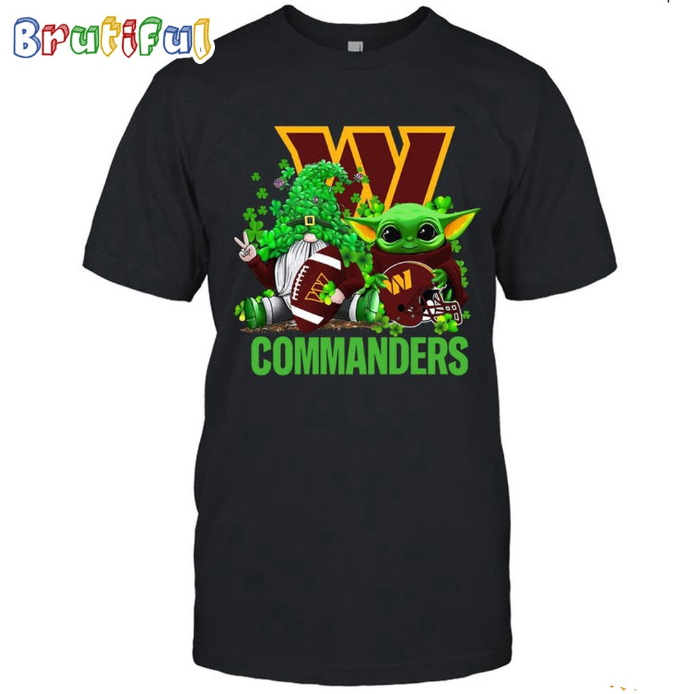 NFL Washington Commanders St Patrick’s Day T-Shirt Special Gomes Baby Yoda St Patricks Day Shirt