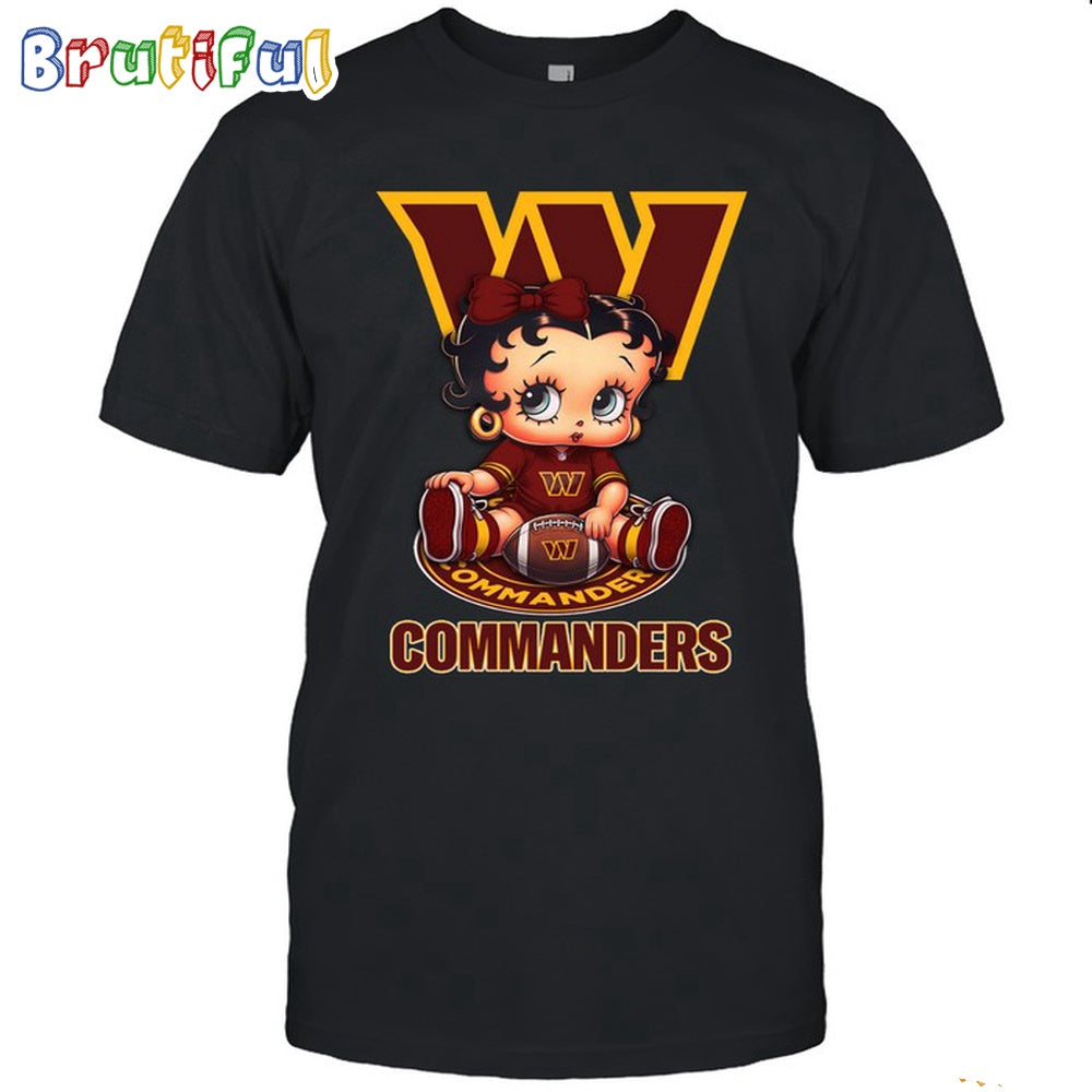 NFL Washington Commanders T-Shirt Betty Boop Football Tshirt